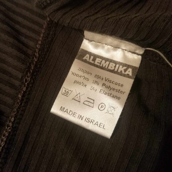 LagenLook Alembika Yellow Gray Asymmetric Tank Dress Free Black Top Womens Sz S - Picture 3 of 16